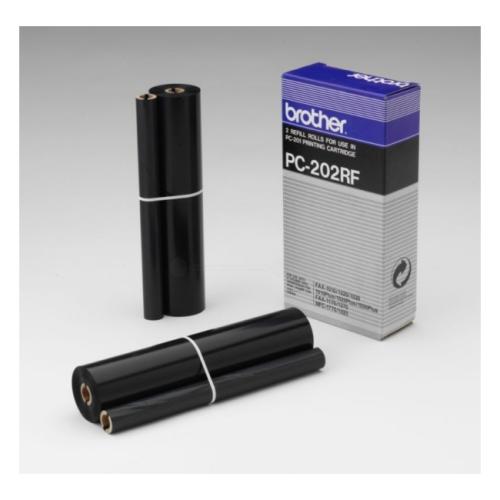Brother Fita de transferência térmica preto (PC202RF / PC202) (Pack Duplo)