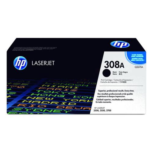 HP Cartucho de toner preto (Q2670A / 308A)