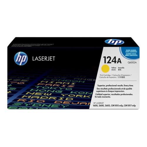 HP Cartucho de toner amarelo (Q6002A / 124A)