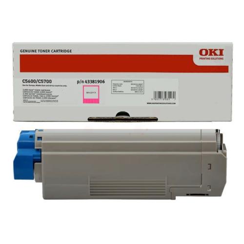 Oki Cartucho de toner magenta (43381906)