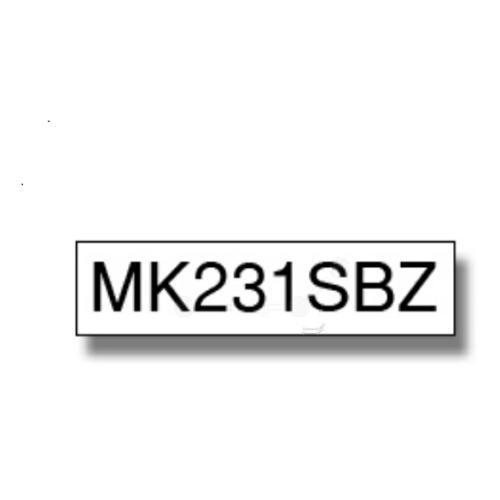 Brother Fita de rotulagem preto / branco (MK231SBZ), 12mm, non laminated