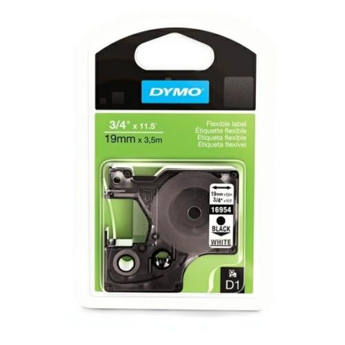 Dymo Fita de inscrição LetraTag preto / branco (16960 / S0718070), 19mm, laminated