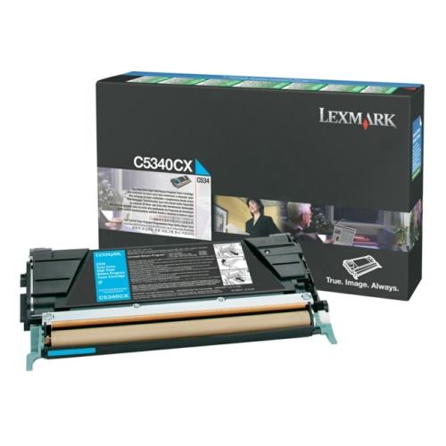Lexmark Cartucho de toner ciano (C5340CX / 00C5340CX) (Retorno, elevada capacidade)