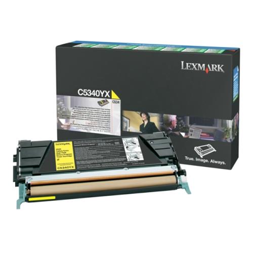 Lexmark Cartucho de toner amarelo (C5340YX / 00C5340YX) (Retorno, elevada capacidade)