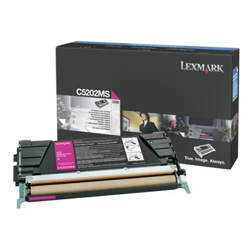 Lexmark Cartucho de toner magenta (C5202MS / 00C5202MS)