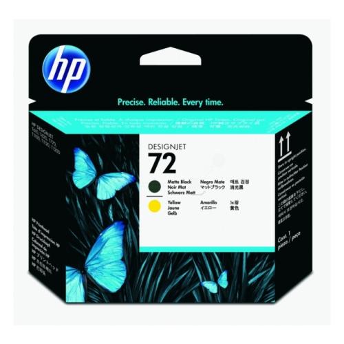 HP Cabeça de impressão preto mate / amarelo (C9384A / 72)