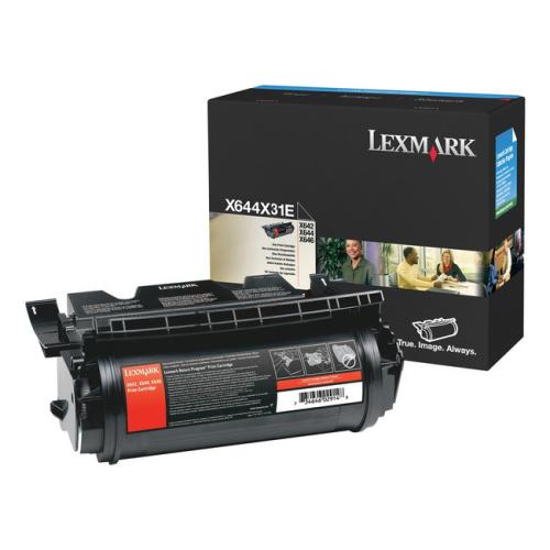 Lexmark Cartucho de toner preto (X644X31E / 0X644X31E) (elevada capacidade)