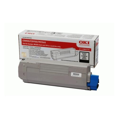 Oki Cartucho de toner preto (43865724)