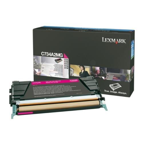 Lexmark Cartucho de toner magenta (C734A2MG / 0C734A2MG)