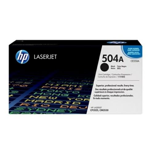 HP Cartucho de toner preto (CE250A / 504A)