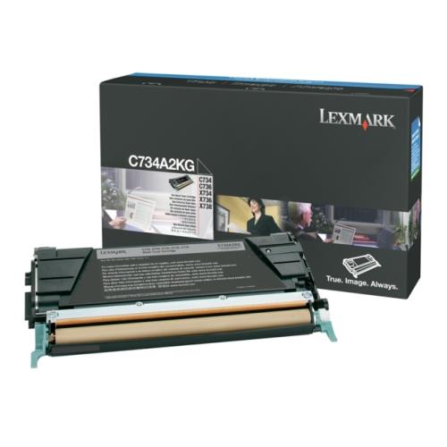 Lexmark Cartucho de toner preto (C734A2KG / 0C734A2KG)