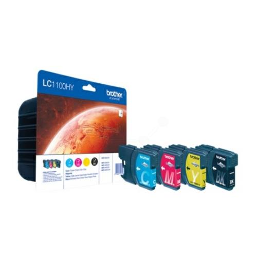 Brother Cartucho de tinta preto / ciano / magenta / amarelo (LC1100HYVALBP) (multipack)