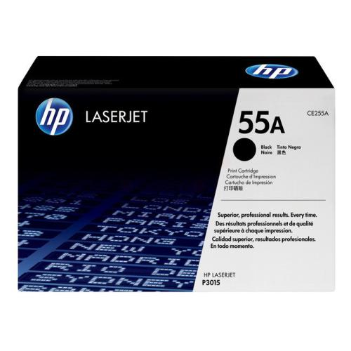 HP Cartucho de toner preto (CE255A / 55A)
