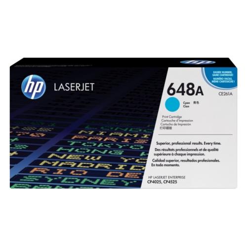 HP Cartucho de toner ciano (CE261A / 648A)