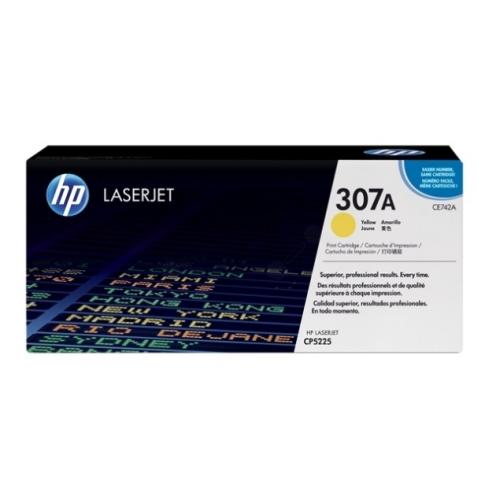 HP Cartucho de toner amarelo (CE742A / 307A)