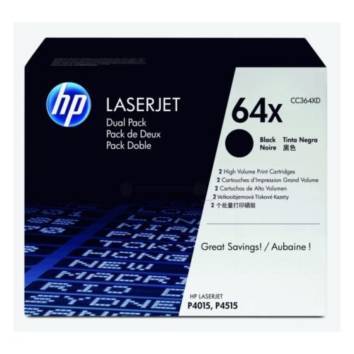 HP Cartucho de toner preto (CC364XD / 64XD) (Pack Duplo, elevada capacidade)