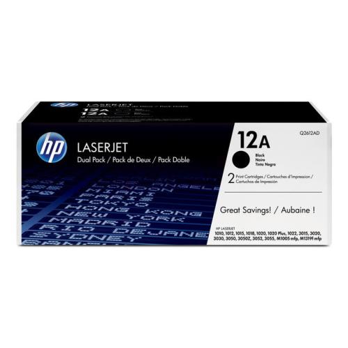 HP Cartucho de toner preto (Q2612AD / 12AD) (Pack Duplo)
