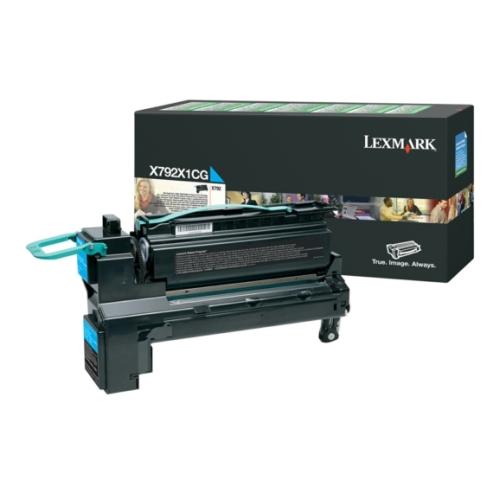 Lexmark Cartucho de toner ciano (X792X1CG / 0X792X1CG) (Retorno)