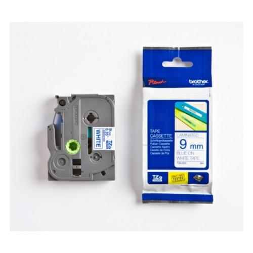Brother Fita de rotulagem azul / branco (TZE223), 9mm, laminated
