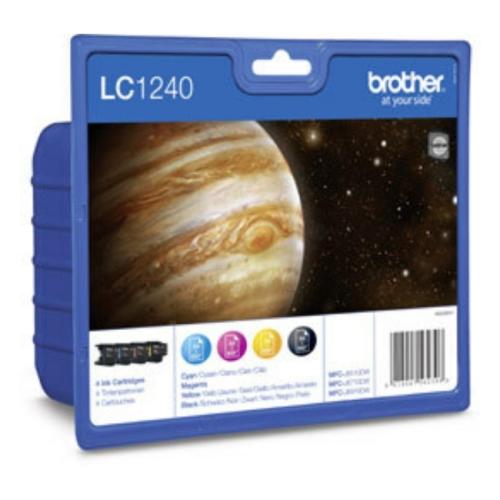 Brother Cartucho de tinta preto / ciano / magenta / amarelo (LC1240VALBP) (multipack)