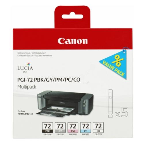 Canon Cartucho de tinta fotografia pretagrafia / fotografia ciano / fotografia magentagrafia / cinzento / optimizer (6403B007 / PGI72) (multipack)