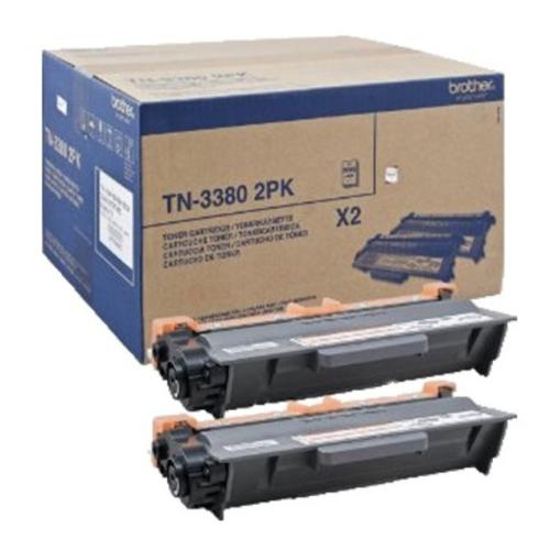 Brother Cartucho de toner preto (TN3380TWIN / TN33802PK) (Pack Duplo, elevada capacidade)