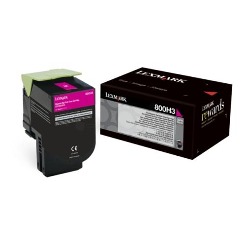 Lexmark Cartucho de toner magenta (80C0H30 / 800H3)