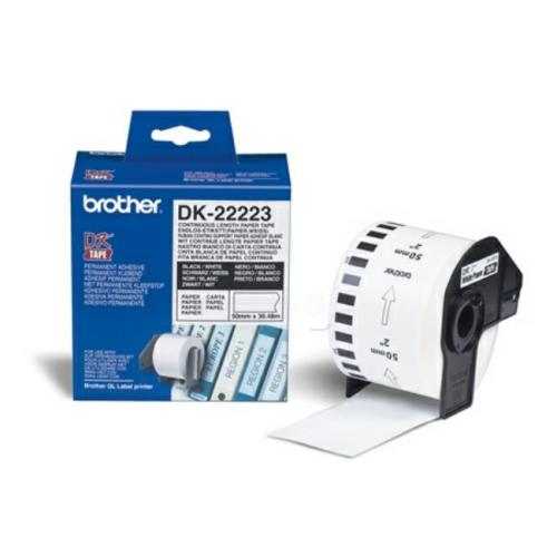 Brother Etiqueta branco (DK22223), 50mm