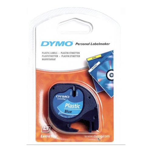 Dymo Fita de inscrição LetraTag azul (91205 / S0721650), 12mm
