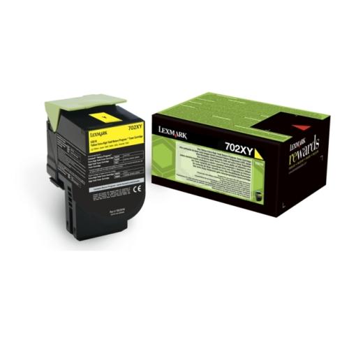 Lexmark Cartucho de toner amarelo (70C2XY0 / 702XY) (Retorno, elevada capacidade)