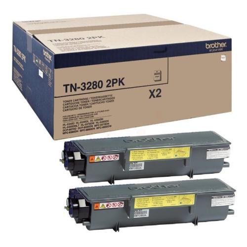 Brother Cartucho de toner preto (TN32802PK / TN3280TWIN) (Pack Duplo)