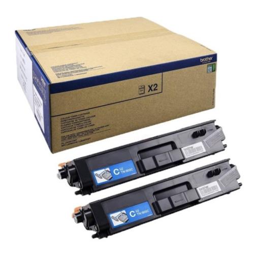 Brother Cartucho de toner ciano (TN900CTWIN) (Pack Duplo)