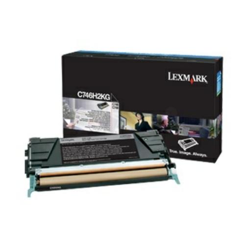 Lexmark Cartucho de toner preto (C746H2KG / 0C746H2KG)