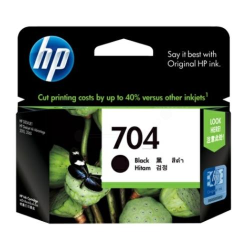 HP Cartucho de tinta preto (CN692AE / 704)