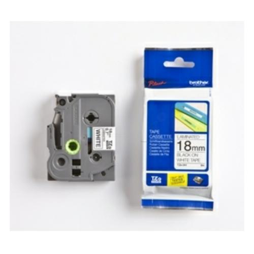 Brother Fita de rotulagem preto / branco (TZE241CIV), 18mm, laminated