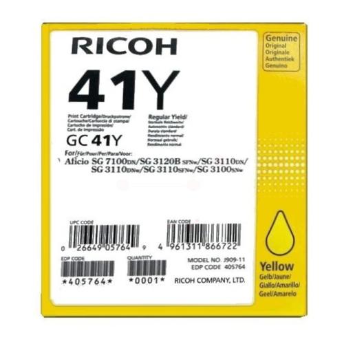 Ricoh Cartucho de tinta amarelo (405764 / GC41Y)