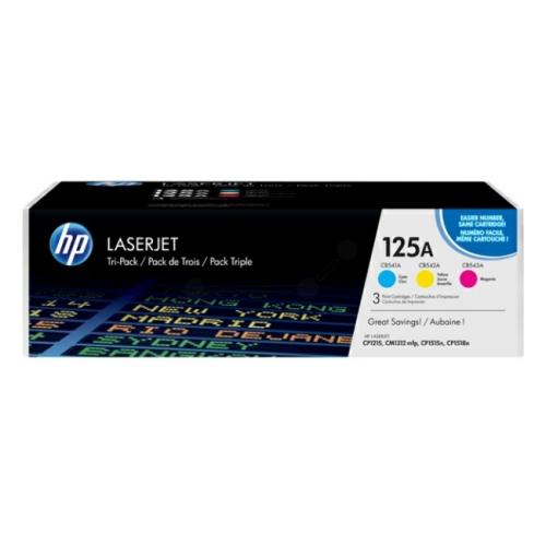 HP Cartucho de toner ciano / magenta / amarelo (CF373AM / 125A) (multipack)