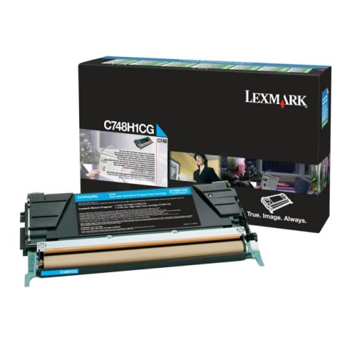 Lexmark Cartucho de toner ciano (C748H1CG / 0C748H1CG) (Retorno)