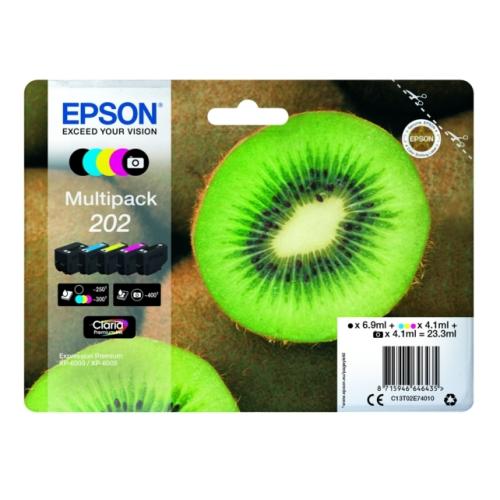 Epson Cartucho de tinta preto / fotografia pretagrafia / ciano / magenta / amarelo (C13T02E74010 / 202) (multipack)