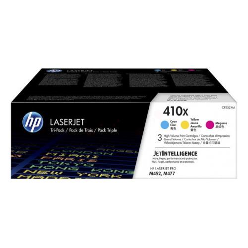 HP Cartucho de toner ciano / magenta / amarelo (CF252XM / 410X) (multipack)
