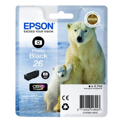 Epson Cartucho de tinta fotografia preta (C13T26114012 / 26)