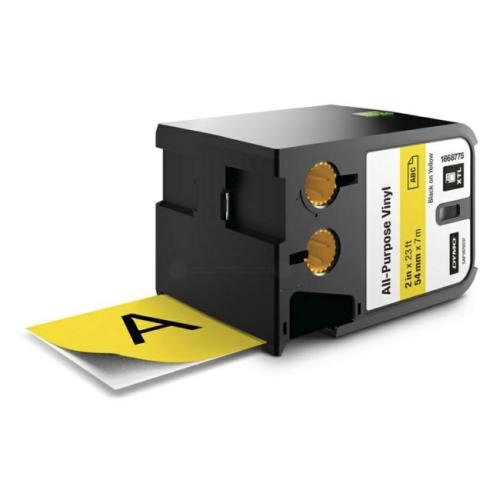 Dymo Etiqueta preto / amarelo (1868775), 54mm
