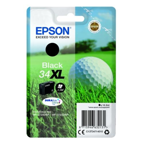 Epson Cartucho de tinta preto (C13T34714010 / 34XL) (elevada capacidade)