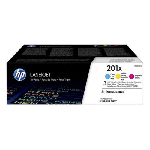 HP Cartucho de toner ciano / magenta / amarelo (CF253XM / 201X) (multipack)