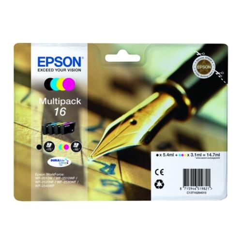 Epson Cartucho de tinta preto / ciano / magenta / amarelo (C13T16264012 / 16) (multipack)