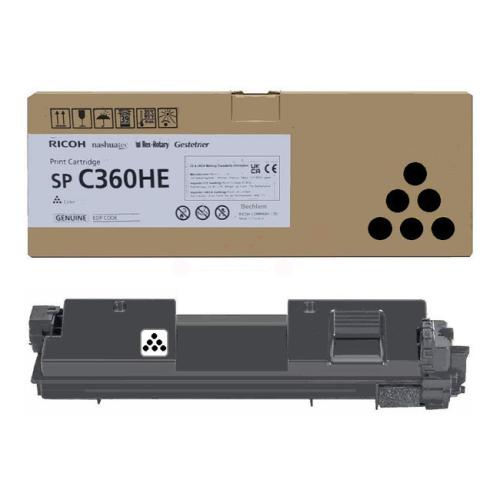 Ricoh Cartucho de toner preto (408184 / SPC360HE) (elevada capacidade)