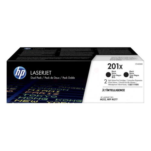 HP Cartucho de toner preto (CF400XD / 201X) (Pack Duplo, elevada capacidade)