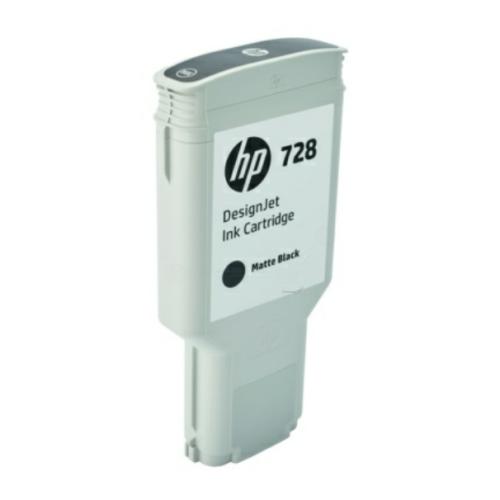 HP Cartucho de tinta preto mate (F9J68A / 728)