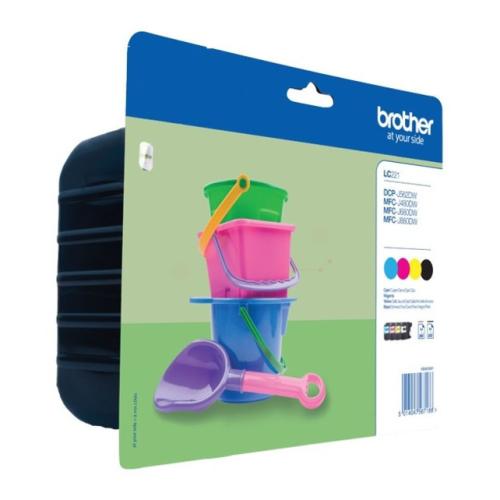 Brother Cartucho de tinta preto / ciano / magenta / amarelo (LC221VALBP) (multipack)