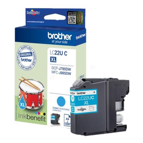 Brother Cartucho de tinta ciano (LC22UC)